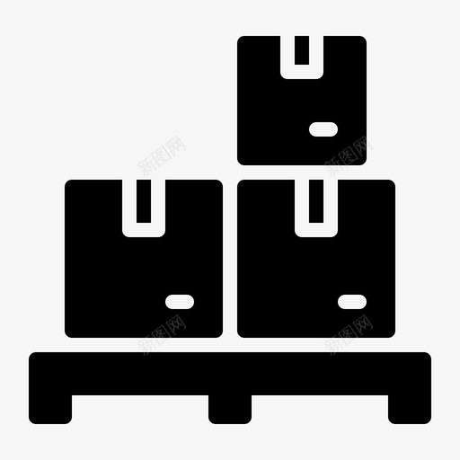 托盘箱子物流svg_新图网 https://ixintu.com 物流 托盘 箱子 包装 仓库 符号