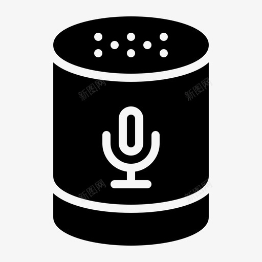 语音助手家庭智能svg_新图网 https://ixintu.com 家庭 语音 助手 智能 图示