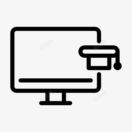 远程教育计算机教育svg_新图网 https://ixintu.com 远程教育 计算机 教育 互联网 网络 在线学习
