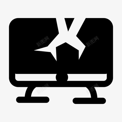 坏了的电脑电子显示器svg_新图网 https://ixintu.com 坏了 了的 电脑 电子 显示器 屏幕