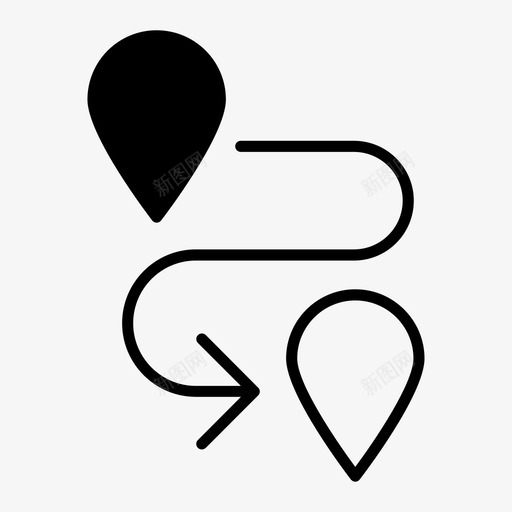 旅行路线目的地导航svg_新图网 https://ixintu.com 旅行 路线 目的地 导航