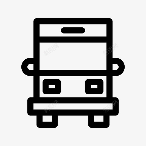 巴士学校车辆svg_新图网 https://ixintu.com 巴士 学校 车辆 城市 元素