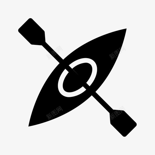 运动船健身svg_新图网 https://ixintu.com 运动 健身 皮艇 赛林 图标 图示