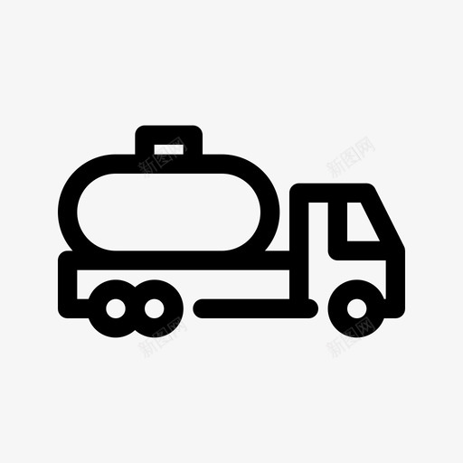 卡车石油油轮svg_新图网 https://ixintu.com 运输 卡车 石油 油轮 拖车 多线