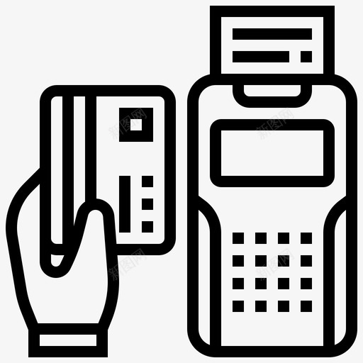 信用卡机付款收款svg_新图网 https://ixintu.com 信用卡机 付款 收款 银行 行行