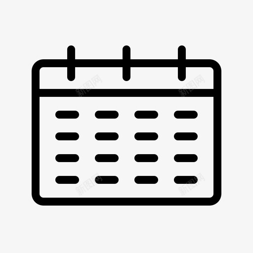 时间表日历日期svg_新图网 https://ixintu.com 时间表 日历 日期 事件 月份 返校 时间