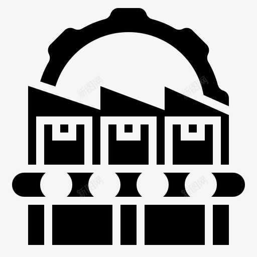 设施自动化工业svg_新图网 https://ixintu.com 设施 自动 自动化 化工业 机器 过程 工业 标志