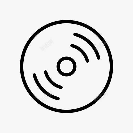 光碟光碟只读存储器dvdsvg_新图网 https://ixintu.com 光碟 轮廓 只读 存储器