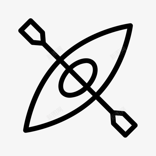 运动划船健身svg_新图网 https://ixintu.com 运动 划船 健身 皮划艇 销售 图标 轮廓