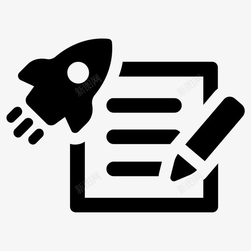 项目商业计划启动svg_新图网 https://ixintu.com 启动 项目 商业 计划 报告
