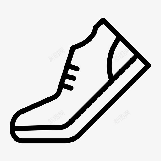 鞋子慢跑跑步svg_新图网 https://ixintu.com 跑步 鞋子 慢跑 运动 大纲