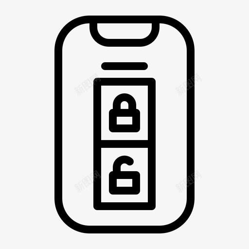 汽车钥匙零件无线svg_新图网 https://ixintu.com 汽车 钥匙 零件 无线 汽车零件 轮廓