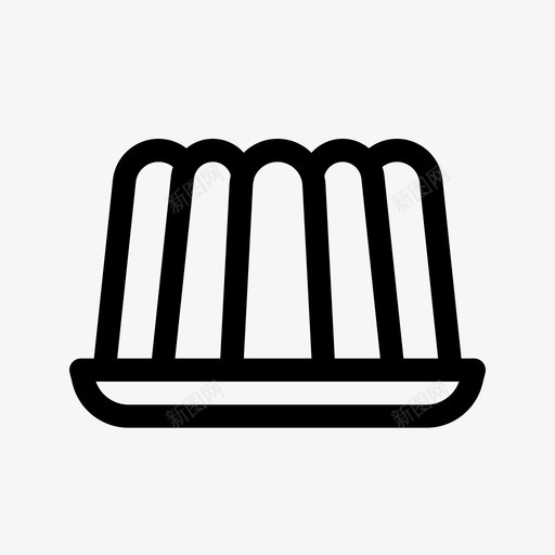 布丁美味甜点svg_新图网 https://ixintu.com 甜点 布丁 美味 食物 甜食