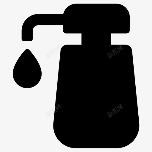 消毒液清洁冠状病毒svg_新图网 https://ixintu.com 洗手 消毒液 清洁 冠状 病毒