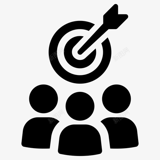 受众目标客户svg_新图网 https://ixintu.com 目标 客户 受众 细分 市场