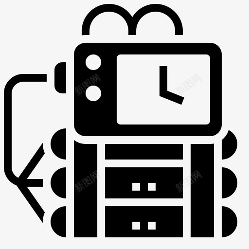 炸药炸弹雷管svg_新图网 https://ixintu.com 炸药 炸弹 雷管 柱塞 牛仔 雕文