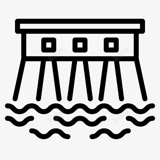 水力发电厂能源涡轮机svg_新图网 https://ixintu.com 水力 水力发电 发电厂 能源 涡轮机 全球 变暖