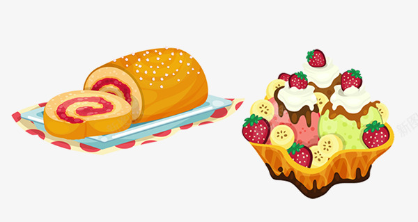 Delicious Items Food items design for puzzle game食物png免抠素材_新图网 https://ixintu.com 食物