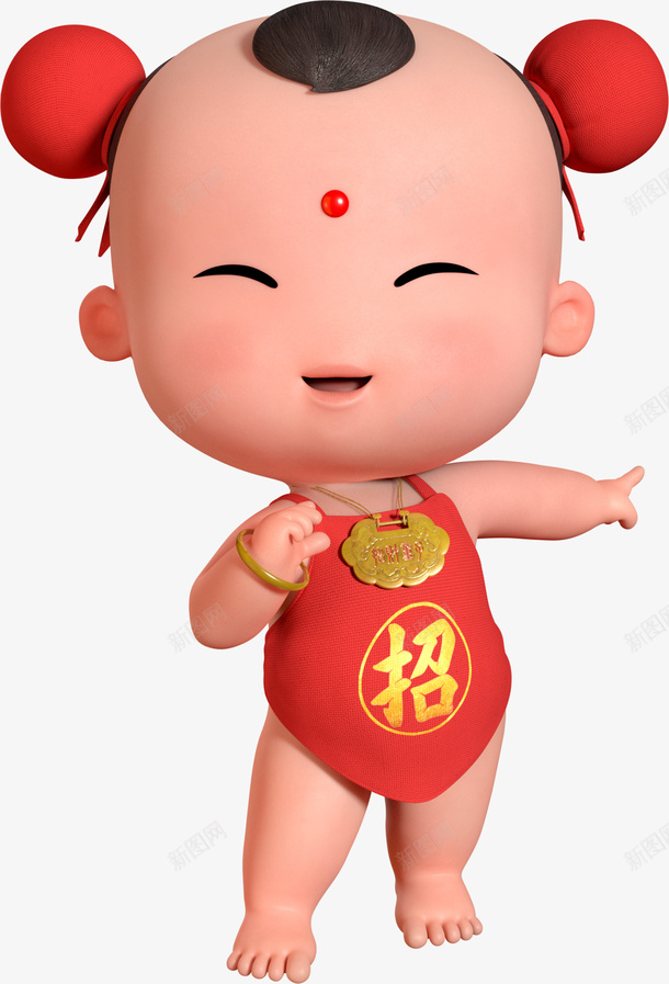 招财童子福娃吉祥Q版国漫动漫喜庆png免抠素材_新图网 https://ixintu.com 招财童子 福娃吉祥 Q版国漫 动漫 喜庆