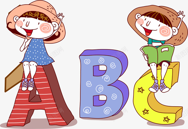 ABC儿童启蒙cdr免抠素材_新图网 https://ixintu.com ABC 儿童 启蒙 早教 幼稚园 孩子 玩耍