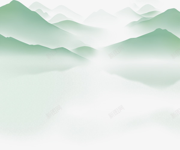 一座座连绵的大山png免抠素材_新图网 https://ixintu.com 石头 固体 山峦 一片