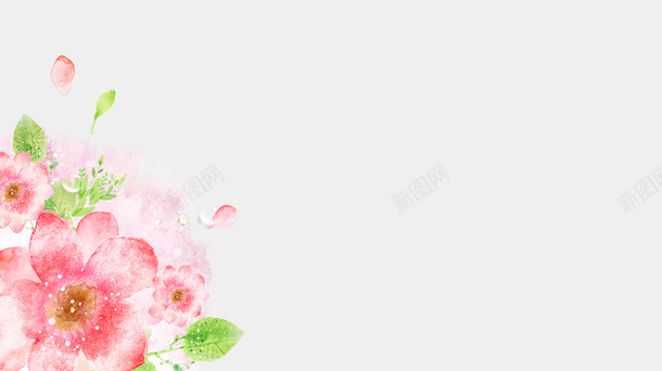 手绘花草文艺背景小清新png免抠素材_新图网 https://ixintu.com 手绘 花草 文艺 背景 小清新