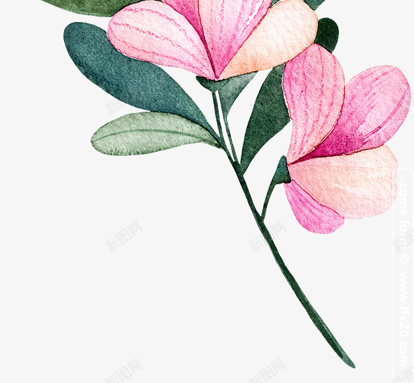 手绘植物树叶装饰元素png免抠素材_新图网 https://ixintu.com 手绘 树叶 树叶一串 植物 装饰元素