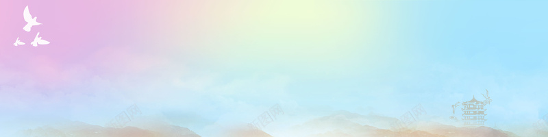 天空彩色活动背景jpg设计背景_新图网 https://ixintu.com 彩色 活动 黄鹤楼 鸽子