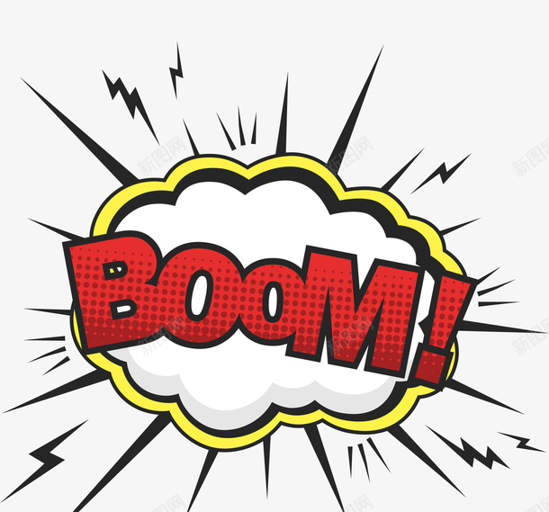 爆炸元素效果png免抠素材_新图网 https://ixintu.com 爆炸 震惊 表情包 BOOM
