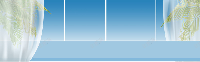 蓝色海报简约jpg设计背景_新图网 https://ixintu.com 蓝色 树叶 简约 蓝天