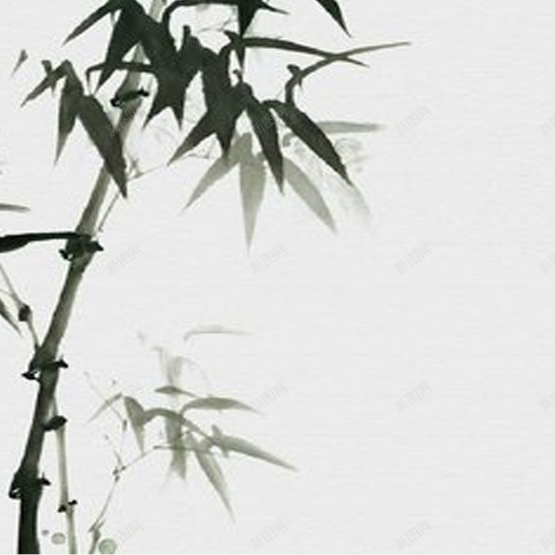中国风水墨竹子jpg设计背景_新图网 https://ixintu.com 古风 墨竹图案 水墨 竹子 简笔山水画 简约
