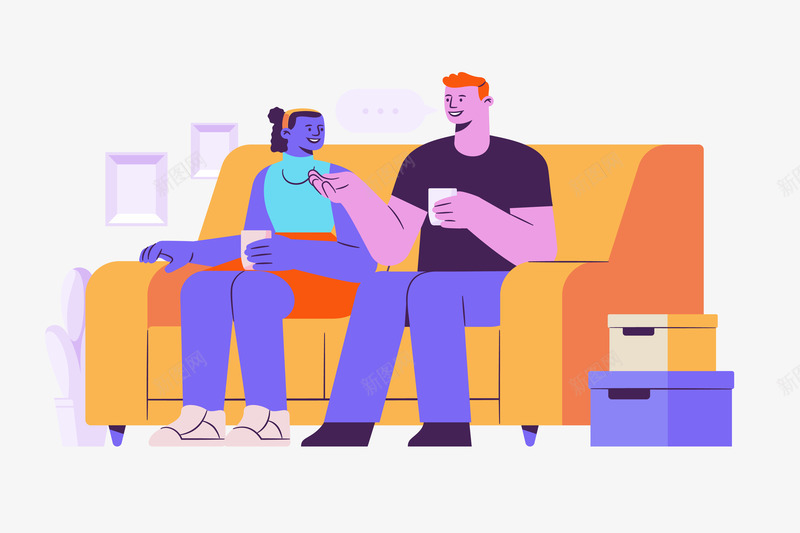 Buddis Social 扁平人物png免抠素材_新图网 https://ixintu.com 扁平 人物