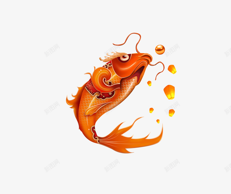 鲤鱼 锦鲤 手绘插画国潮风 年货节 中国风海报 传统 新年插画手绘png免抠素材_新图网 https://ixintu.com 手绘 插画 鲤鱼 锦鲤 国潮 年货 节中 国风 海报 传统 新年