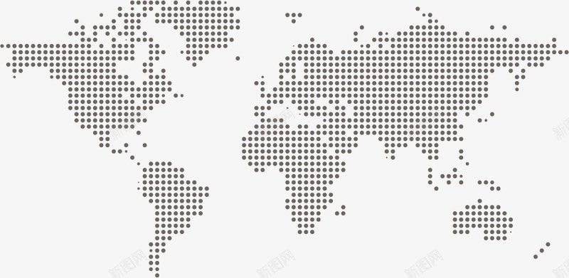 世界地图圆点png免抠素材_新图网 https://ixintu.com 世界地图 圆点