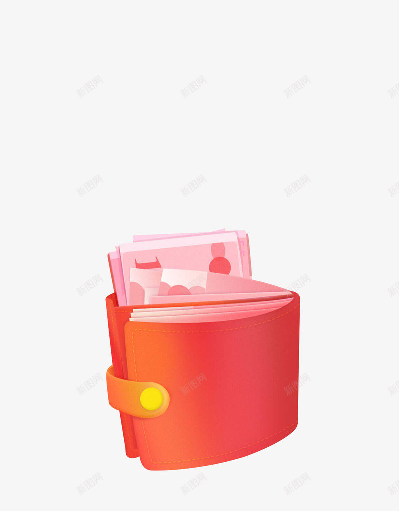 钱包插画配图25d25dpng免抠素材_新图网 https://ixintu.com 钱包 插画 配图