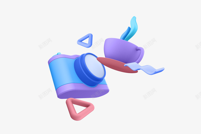 C4D场景png免抠素材_新图网 https://ixintu.com 场景