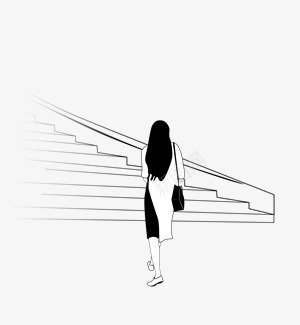黑白画行走的背影背影png免抠素材_新图网 https://ixintu.com 背影 黑白 画行 走的