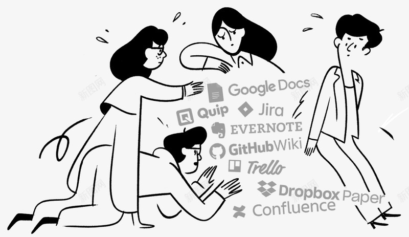 Careers at Notion Join us on our mission to help everyone shape the tools that shape their lives插画漫png免抠素材_新图网 https://ixintu.com 插画