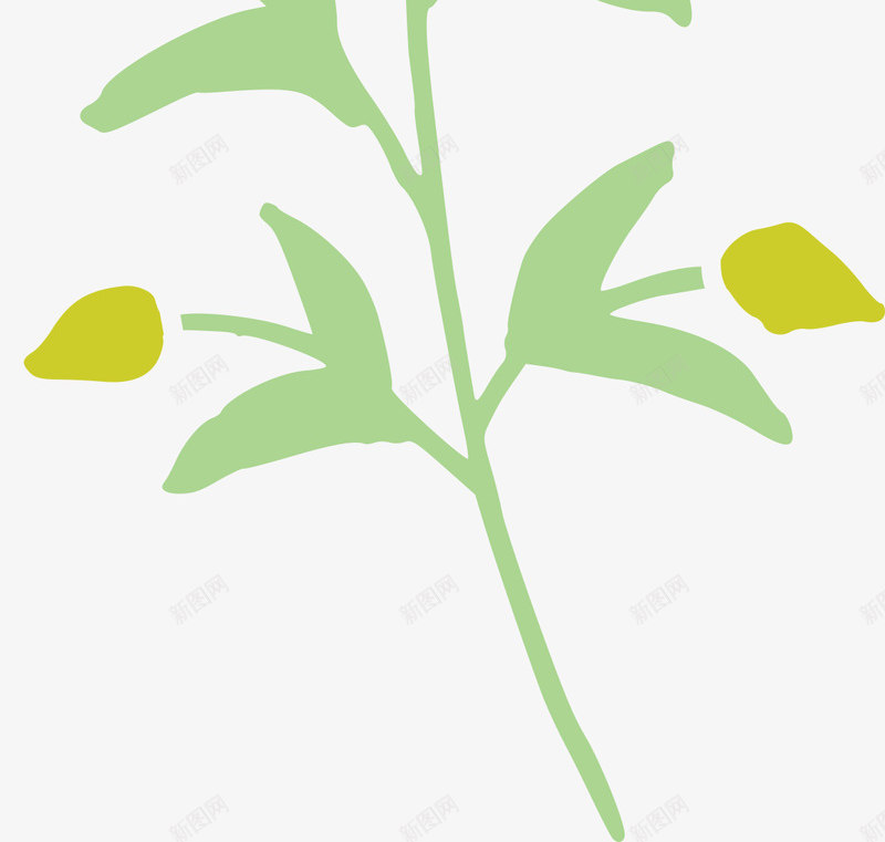 单个线性花草插画 7花草植物png免抠素材_新图网 https://ixintu.com 花草 单个 线性 插画 植物