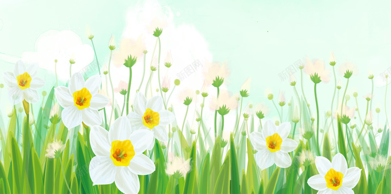 春季小清新绿植H5背景素材psd设计背景_新图网 https://ixintu.com 春季 小清新 绿植 小花 阳光 环保 绿色 春季促销 PSD分层 H5背景素材