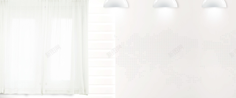 白色装饰窗帘背景psd设计背景_新图网 https://ixintu.com 海报banner 家居 清新 温馨 窗帘 文艺 小清新 简约