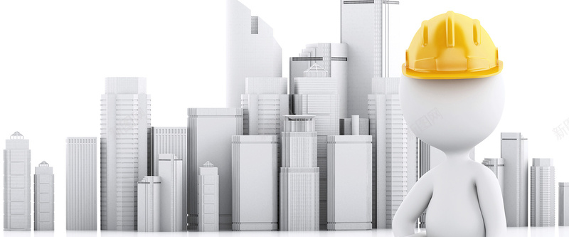 建筑背景jpg设计背景_新图网 https://ixintu.com 建筑 工程 帽子 立体 创意 海报banner 科技 科幻 商务