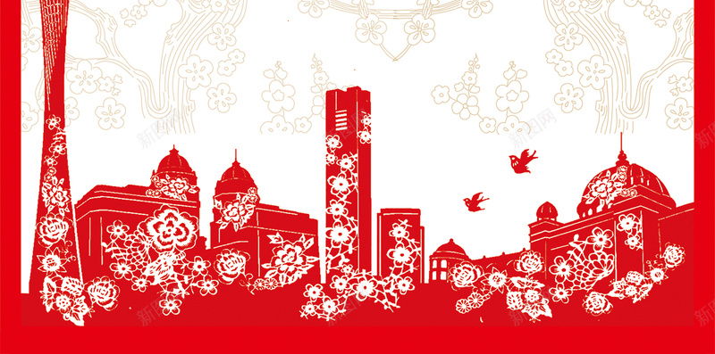 金榜题名H5背景psd源文件免费下载jpg设计背景_新图网 https://ixintu.com 金榜题名 边框 中国风 牡丹花 鞭炮 祥云 剪纸 建筑 H5 h5 psd