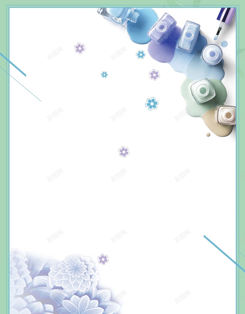 时尚简约水彩指甲油海报背景素材psd设计背景_新图网 https://ixintu.com 创意海报 时尚海报 装饰图案 小清新 海报 宣传海报 文艺小清新 指甲油 日系促销 简洁