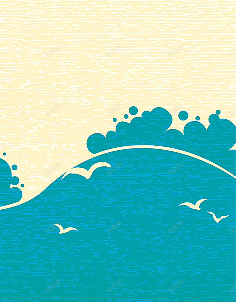 海滩元素背景图jpg设计背景_新图网 https://ixintu.com 扁平 拖鞋 海星 海滩 蓝色 H5 h5 渐变 几何