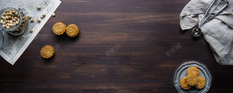 中秋节背景jpg设计背景_新图网 https://ixintu.com 海报banner 中秋节 干果 月饼 简约 文艺 小清新