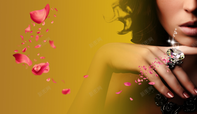 浪漫梦幻女人戒指广告背景素材psd设计背景_新图网 https://ixintu.com 广告素材 玫瑰 背景 花瓣 高贵 戒指 指甲 美甲 婚礼 会所 美容院 美发 宣传 华贵