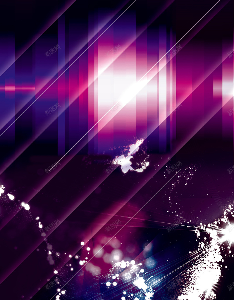 紫色炫动海报背景图psd设计背景_新图网 https://ixintu.com 大气 星光 海报 炫酷 紫色