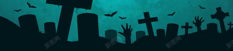 恐怖万圣节月亮幽灵蓝色bannerpsd设计背景_新图网 https://ixintu.com 万圣节展架 万圣节海报 万圣节素材 恐怖海报 狂欢夜 南瓜头 万圣节广告 万圣节字体 万圣节主题 万