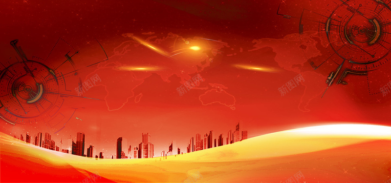 企业大气红色海报背景jpg设计背景_新图网 https://ixintu.com 企业 地产 大气 建筑 科技 科幻 城市 渐变 炫光 海报 背景 素材 设计 banner 红